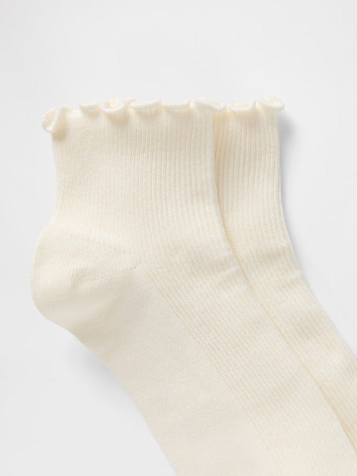 Gap Ribbed Ruffle Socks (2-Pack)