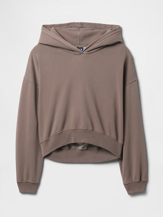 Gap  VintageSoft Arch Logo Cropped Hoodie