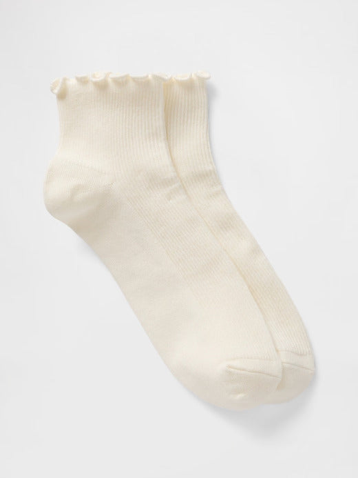 Gap Ribbed Ruffle Socks (2-Pack)