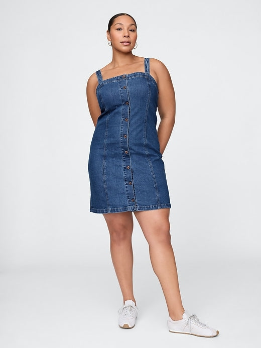 Gap Denim Floral Mini Dress
