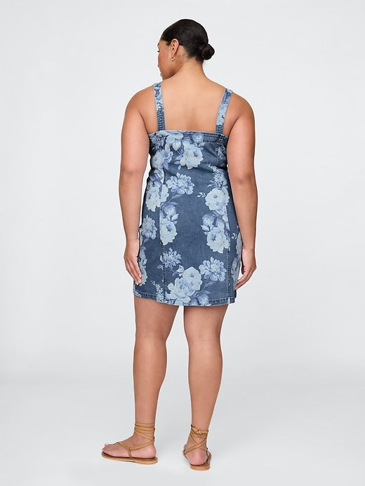Gap Denim Floral Mini Dress