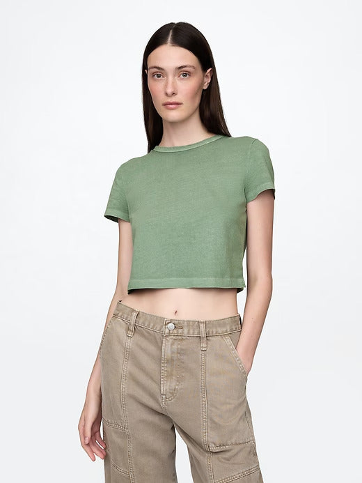 Gap Organic Cotton VintageSoft Cropped T-Shirt