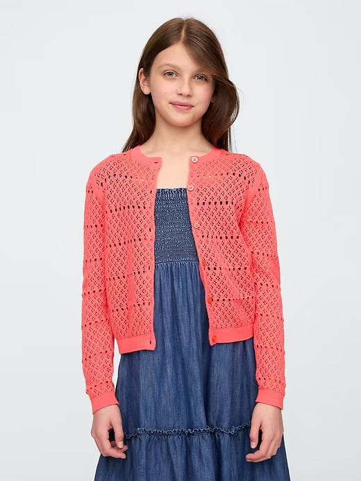 Gap Girls Pointelle Cardigan