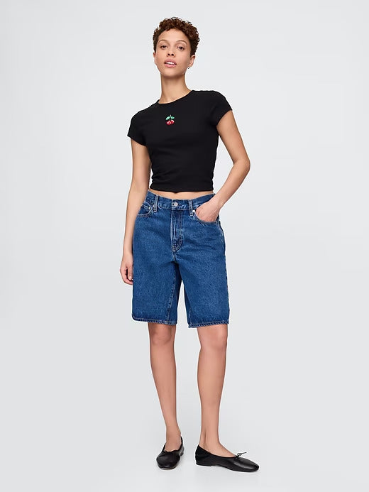 Gap Cropped Graphic T-Shirt