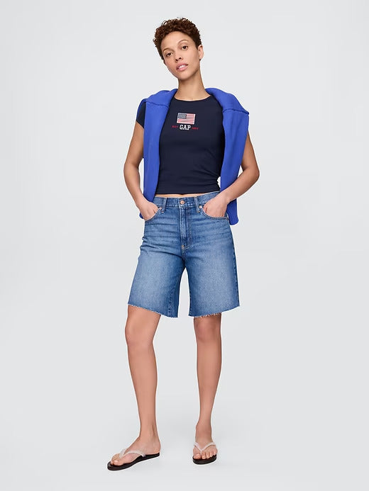 Gap Cropped Graphic T-Shirt