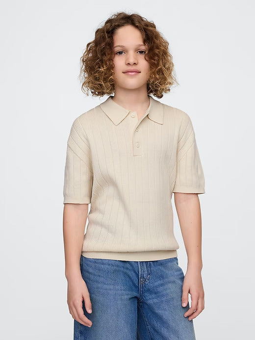 Gap Kids Rib Sweater Polo Shirt