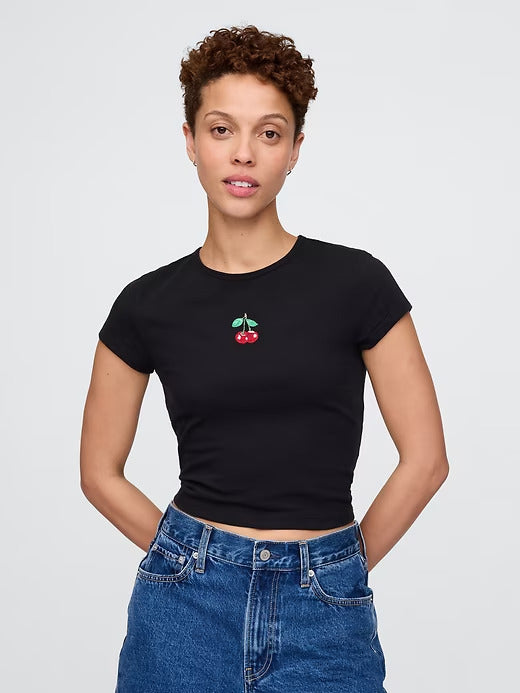 Gap Cropped Graphic T-Shirt