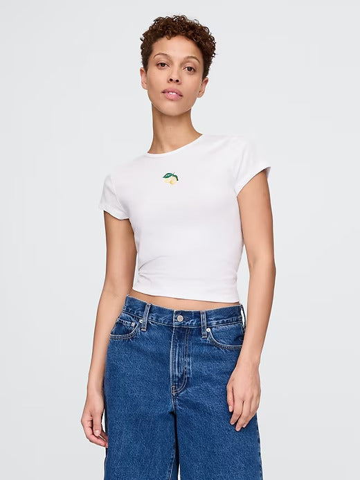 Gap Cropped Graphic T-Shirt