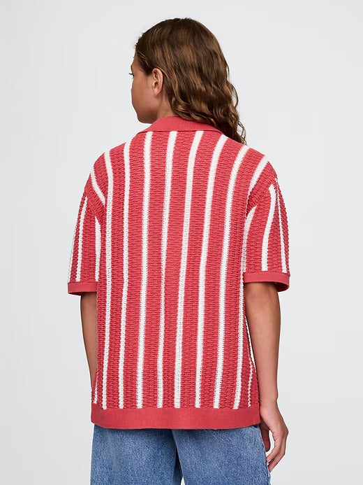 Gap Kids Relaxed Crochet Shirt