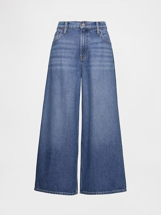 Gap Mid Rise UltraSoft Crop Baggy Jeans