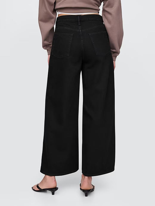 Gap Mid Rise UltraSoft Crop Baggy Jeans