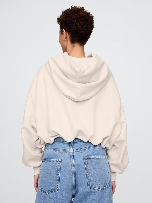 Gap Heavyweight French Terry Cropped Bubble Hoodie