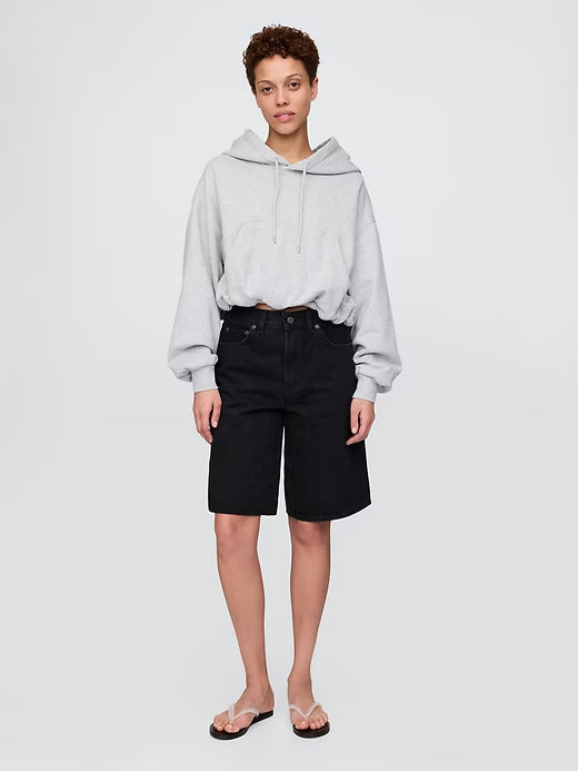 Gap Heavyweight French Terry Cropped Bubble Hoodie