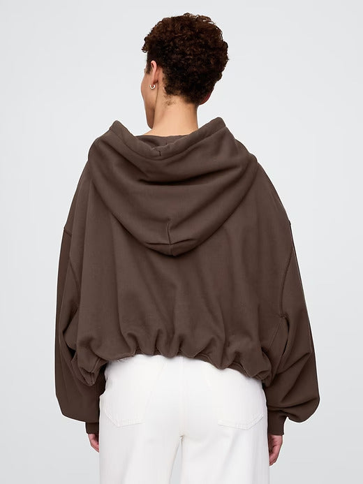 Gap Heavyweight French Terry Cropped Bubble Hoodie
