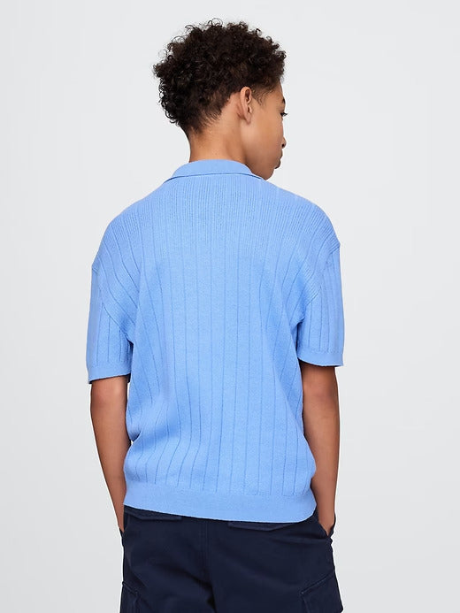 Gap Kids Rib Sweater Polo Shirt