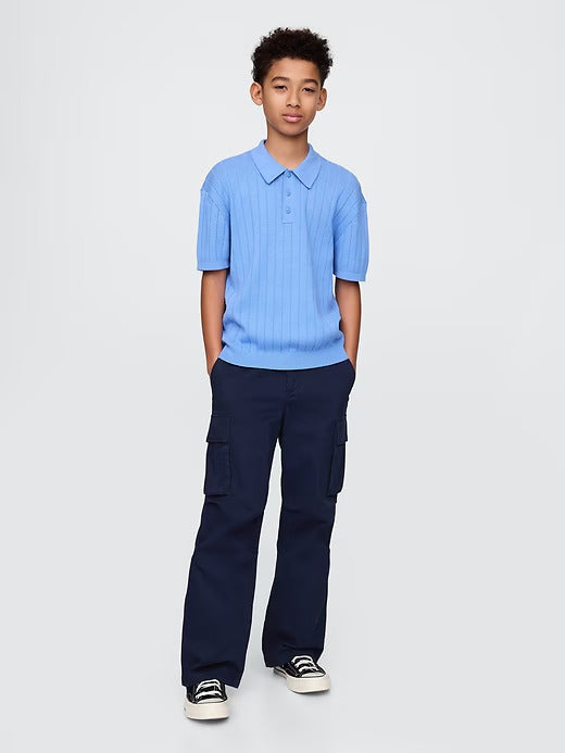 Gap Kids Rib Sweater Polo Shirt