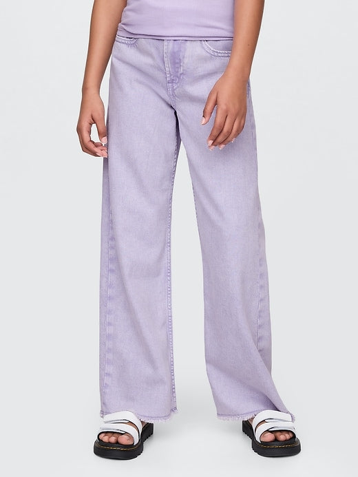 Gap Kids UltraSoft Low Rise Stride Wide-Leg Jeans
