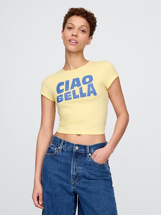 Gap Cropped Graphic T-Shirt