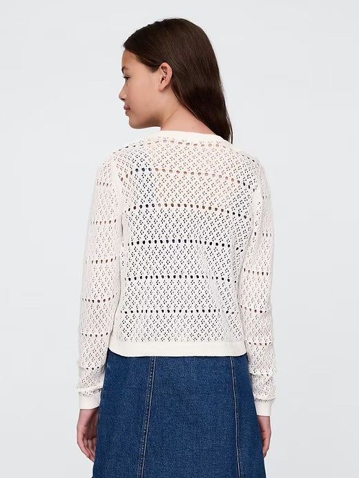 Gap Girls Pointelle Cardigan