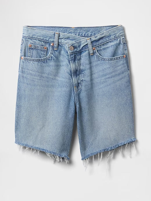 Gap 8" Mid Rise '90s Loose Denim Bermuda Shorts