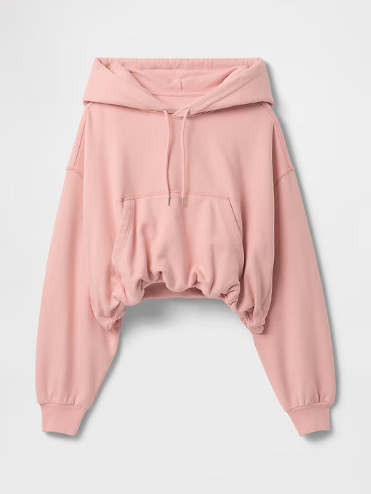 Gap Heavyweight French Terry Cropped Bubble Hoodie