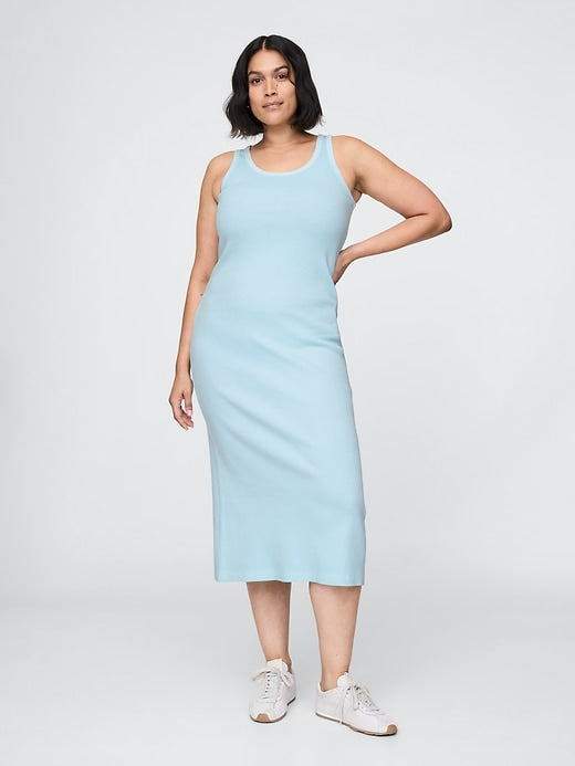 Gap Rib Midi Dress