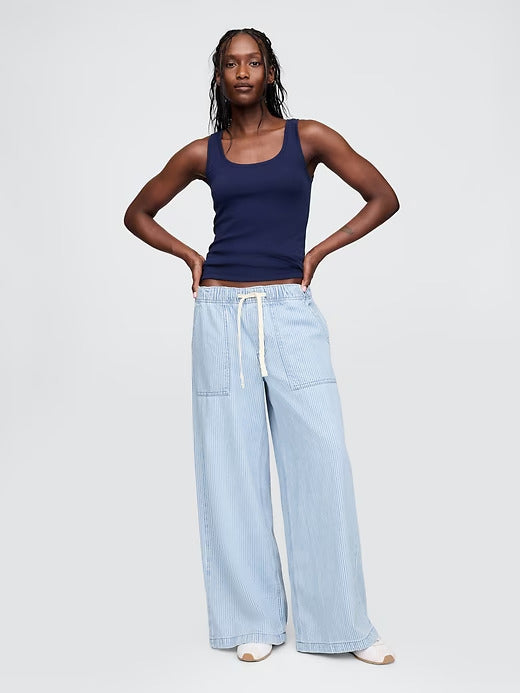 Gap Mid Rise UltraSoft Easy Baggy Jeans