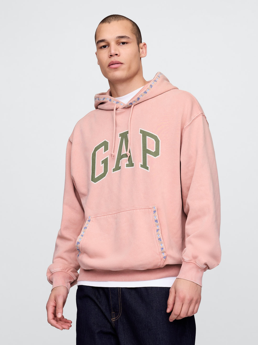 GAP VintageSoft Oversized Logo Hoodie
