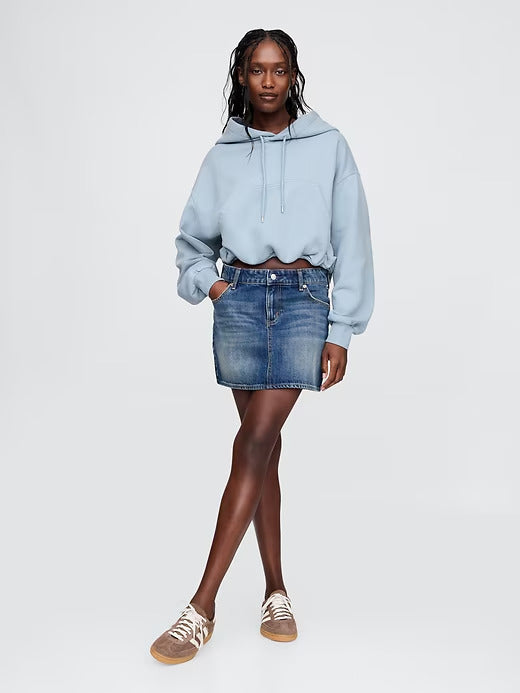 Gap Heavyweight French Terry Cropped Bubble Hoodie