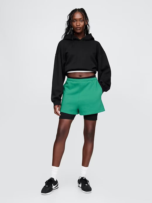 Gap  VintageSoft Arch Logo Cropped Hoodie