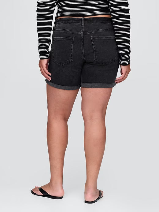 Gap 5" Mid Rise Denim Girlfriend Shorts