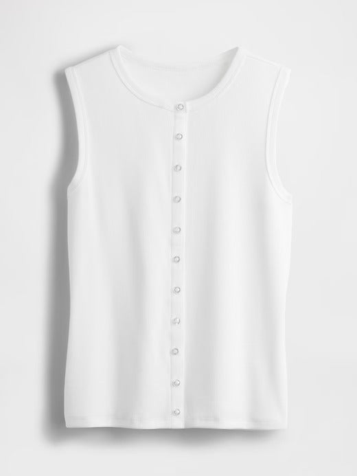 Gap Modern Rib Cardigan Vest