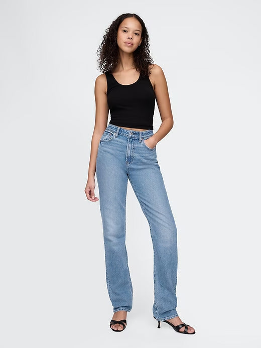 Gap Curvy High Rise '90s Straight Jeans