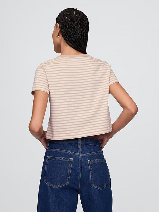 Gap Organic Cotton VintageSoft Cropped T-Shirt