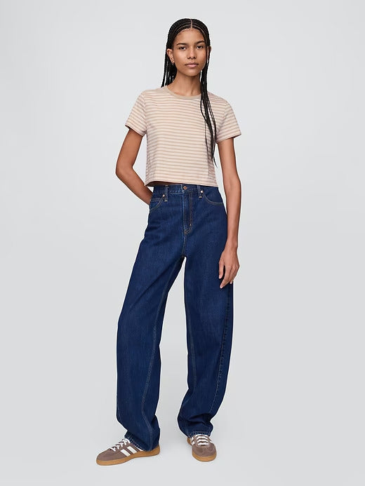 Gap Organic Cotton VintageSoft Cropped T-Shirt