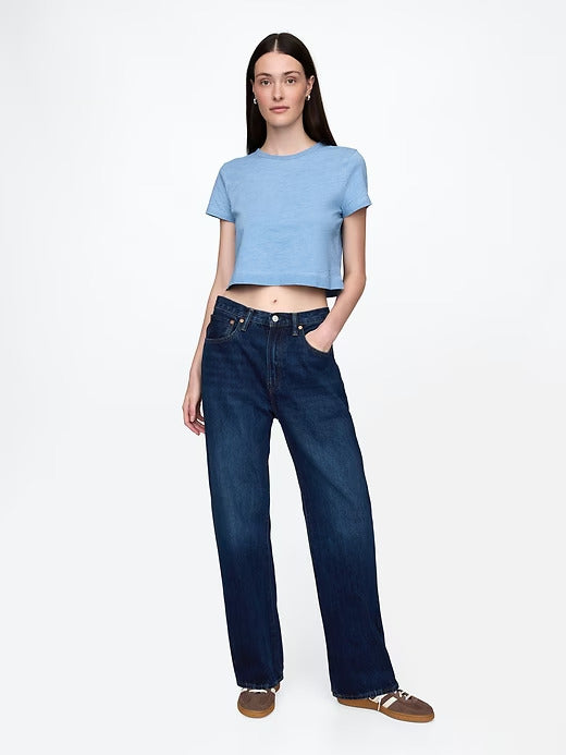 Gap Organic Cotton VintageSoft Cropped T-Shirt