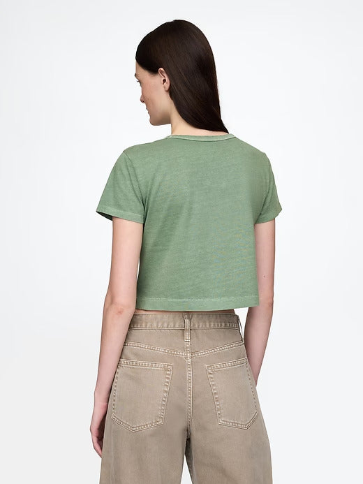Gap Organic Cotton VintageSoft Cropped T-Shirt