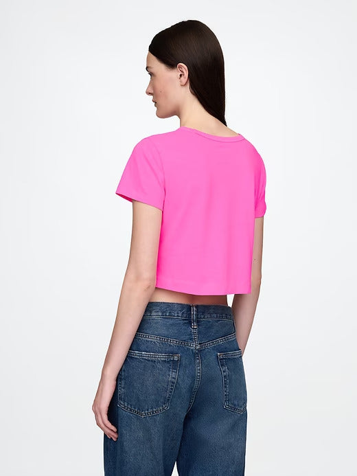 Gap Organic Cotton VintageSoft Cropped T-Shirt
