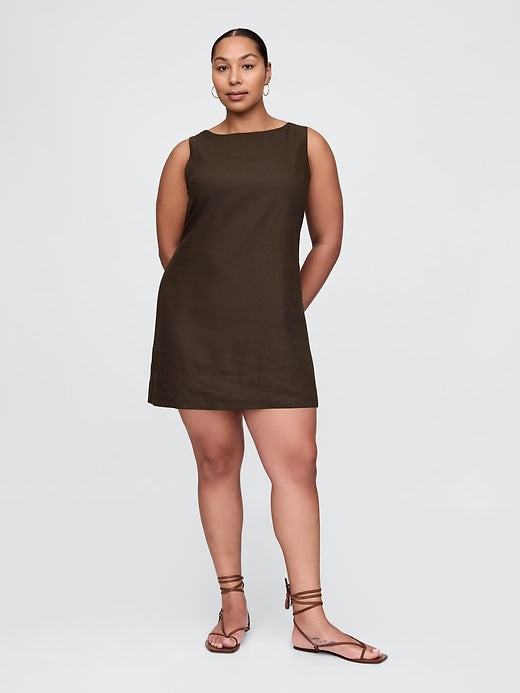 Gap Linen-Blend Mini Shift Dress