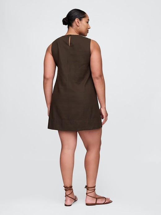 Gap Linen-Blend Mini Shift Dress
