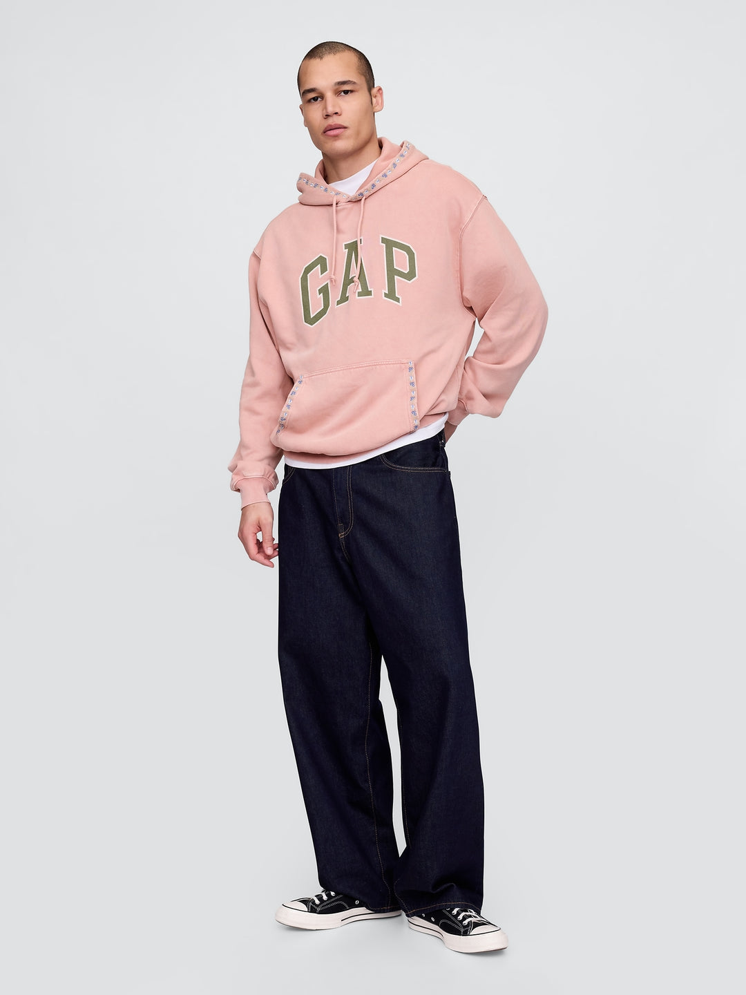 GAP VintageSoft Oversized Logo Hoodie