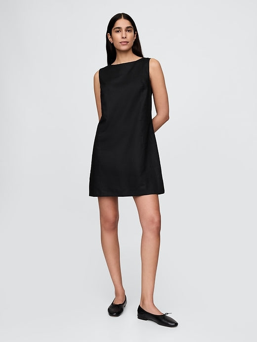 Gap Linen-Blend Mini Shift Dress