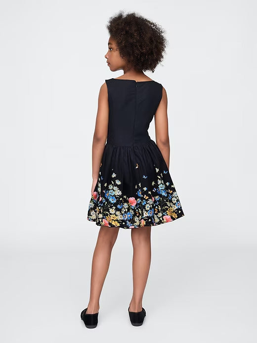 Gap Kids Linen-Cotton Floral Dress