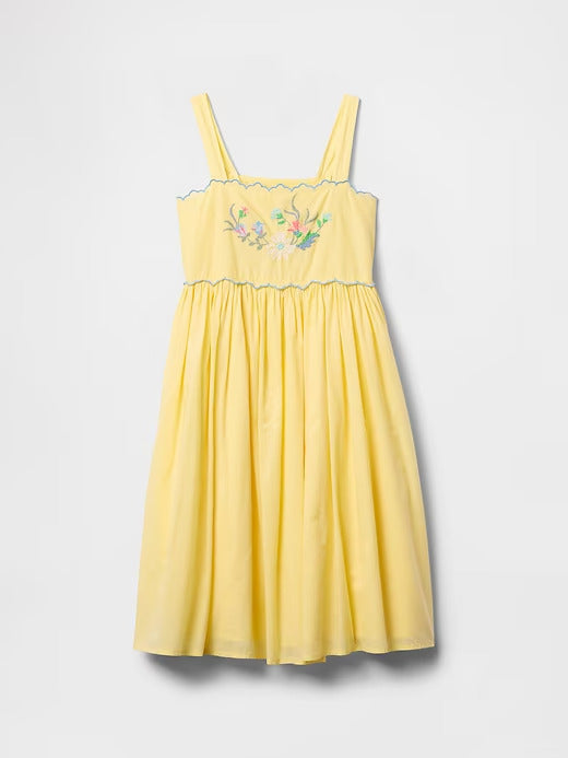 Gap Kids Embroidered Midi Dress