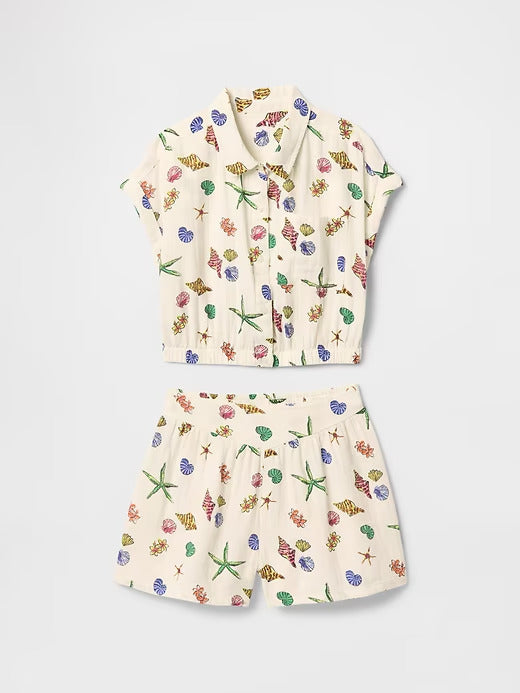 Gap Kids Crinkle Gauze Outfit Set