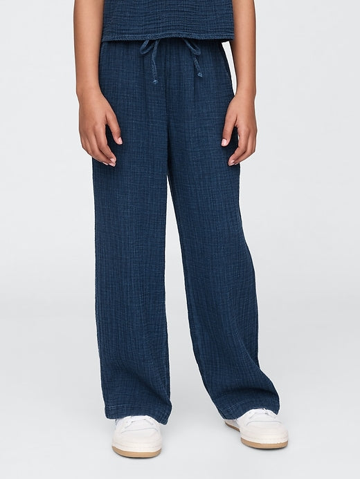 Gap Kids Crinkle Gauze Denim Baggy Pants
