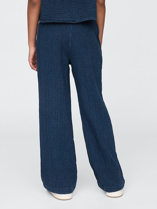Gap Kids Crinkle Gauze Denim Baggy Pants