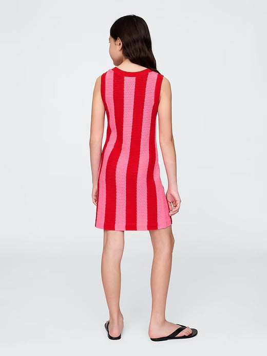 Gap Kids Crochet Stripe Dress