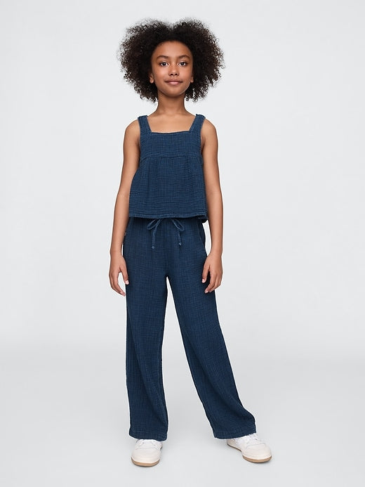 Gap Kids Crinkle Gauze Denim Baggy Pants