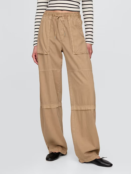 Gap Mid Rise Easy Utility Barrel Pants